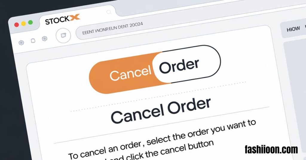 Can I Cancel a StockX Order?