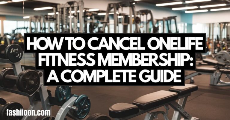 how to cancel onelife fitness membership